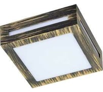 Встраиваемый светильник Ecola накладной LED 3082W IP65 матовый Квадрат GX53x1, черный-бронза 136x136x55 FN53SSECH