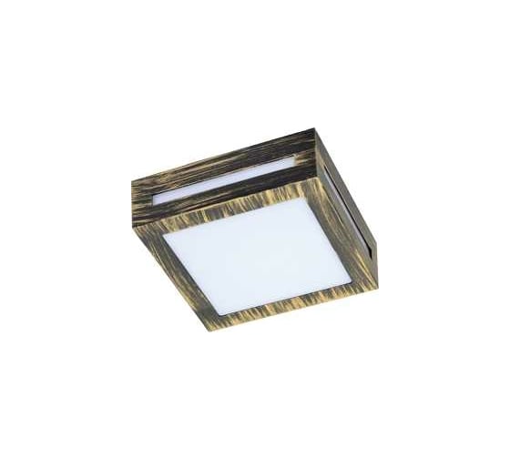 Встраиваемый светильник Ecola накладной LED 3082W IP65 матовый Квадрат GX53x1, черный-бронза 136x136x55 FN53SSECH