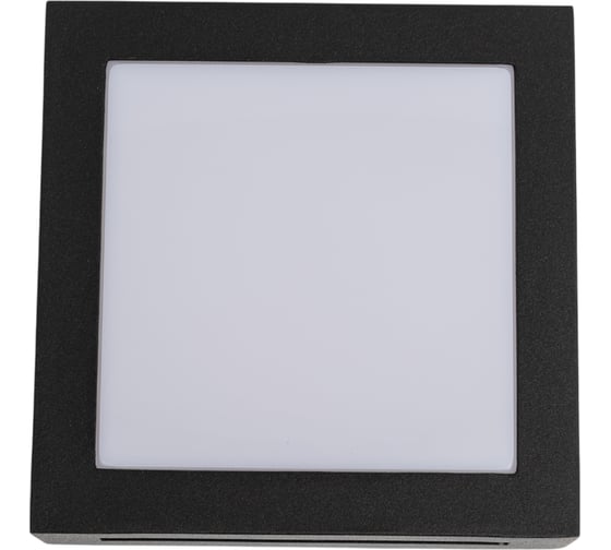 Накладной светильник Ecola LED 3082W IP65 матовый Квадрат GX53x1 Черный 136x136x55 FB53SSECH 1