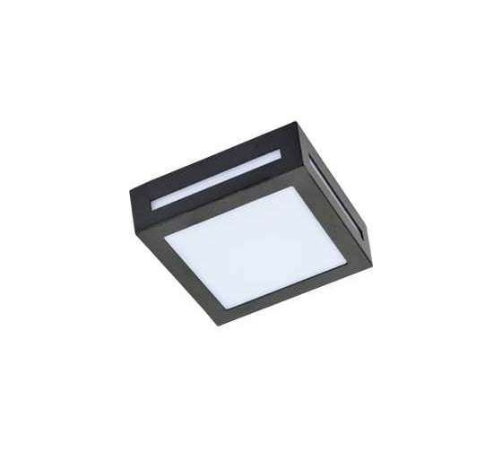 Накладной светильник Ecola LED 3082W IP65 матовый Квадрат GX53x1 Черный 136x136x55 FB53SSECH 1