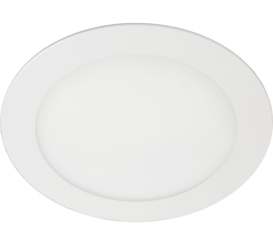 Встраиваемый круглый даунлайт с драйвером Ecola LED downlight 9W 220V 6500K 145x20 DRRD90ELC