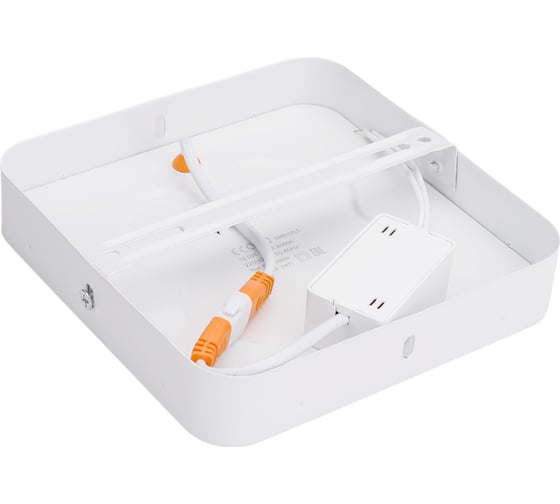 Накладной квадратный даунлайт с драйвером Ecola LED downlight 12W 220V 6500K 160x160x32 DSSD12ELC