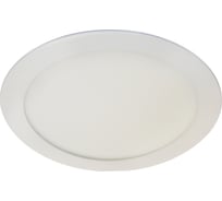 Встраиваемый круглый даунлайт с драйвером Ecola LED downlight 15W 220V 6500K 195x20 DRRD15ELC