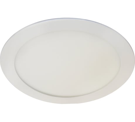 Встраиваемый круглый даунлайт с драйвером Ecola LED downlight 15W 220V 6500K 195x20 DRRD15ELC