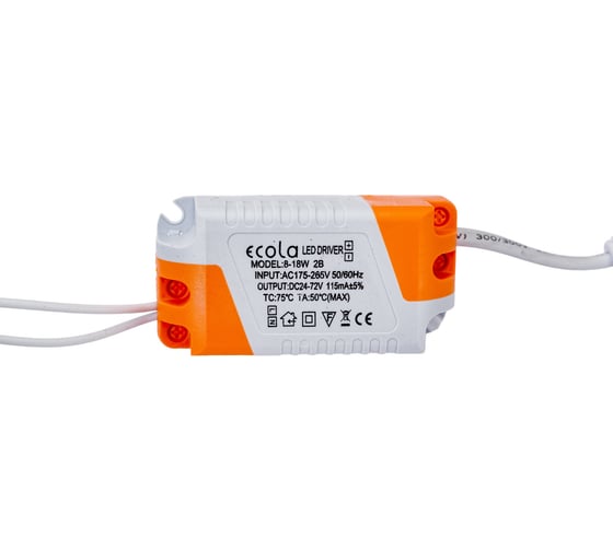 Накладной круглый даунлайт с драйвером Ecola LED downlight 12W 220V 4200K 160x32 DRSV12ELC