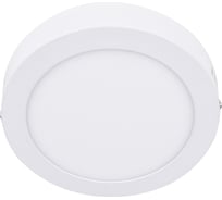 Накладной круглый даунлайт с драйвером Ecola LED downlight 12W 220V 6500K 160x32 DRSD12ELC