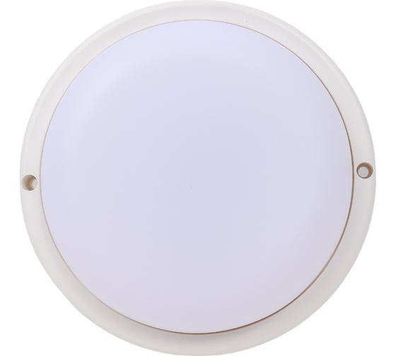 Накладной светильник Ecola LED ДПП Круг IP65 матовый белый 18W 220V 4200K DPRV18ELC