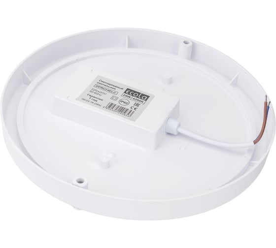 Накладной светильник Ecola LED ДПП Круг IP65 матовый белый 24W 220V 4200K 210x45 DPRV24ELC