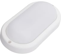 Накладной светильник Ecola LED ДПП Овал IP65 матовый белый 12W 220V 4200K 160x90x45 DPLV12ELC