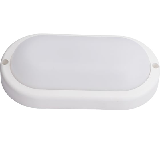 Накладной светильник Ecola LED ДПП Овал IP65 матовый белый 12W 220V 4200K 160x90x45 DPLV12ELC