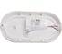 Накладной светильник Ecola LED ДПП Овал IP65 матовый белый 12W 220V 4200K 160x90x45 DPLV12ELC 4