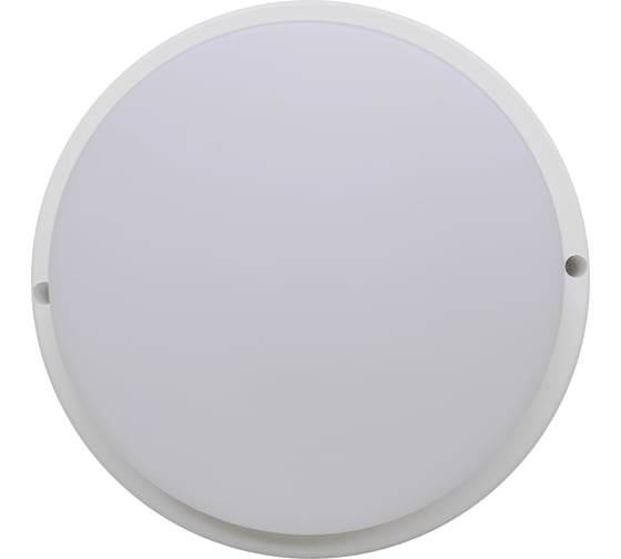 Накладной светильник Ecola LED ДПП Круг IP65 матовый белый 24W 220V 6500K 210x45 DPRD24ELC 1