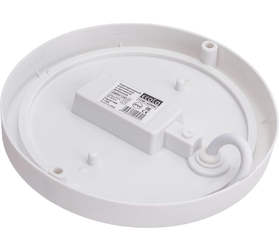 Светильник с датчиком движения Ecola LED ДПП Круг IP65 матовый белый 12W 220V 4200K 155x45 DMRV12ELC