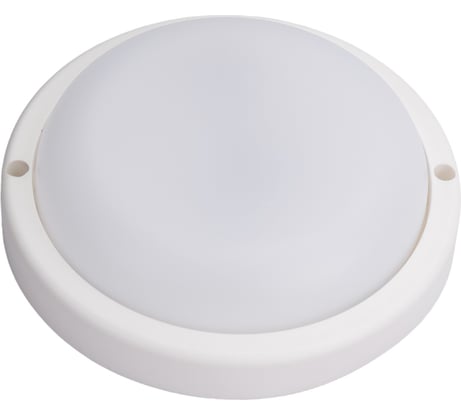 Светильник с датчиком движения Ecola LED ДПП Круг IP65 матовый белый 12W 220V 6500K 155x45 DMRD12ELC