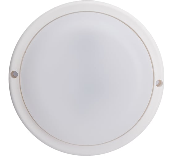 Светильник с датчиком движения Ecola LED ДПП Круг IP65 матовый белый 12W 220V 6500K 155x45 DMRD12ELC