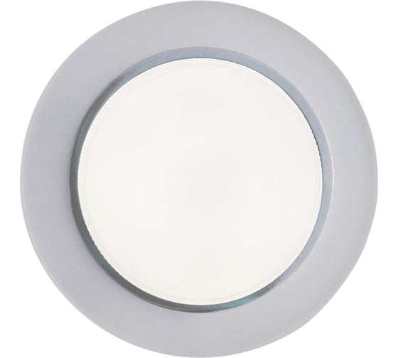 Светильник Ecola GX53 H4 5310 Glass стекло, круг хром - матовый 38x126 FL53RNECH