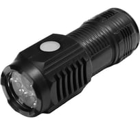 Фонарь аккумуляторный Camelion LED29358 (3,7В, черный, 3 LED, 3 Вт, 5 реж., Type - C, блист.) 16021