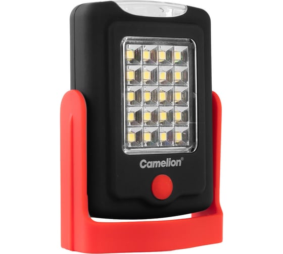 Фонарь универсальный Сamelion E1442 (LED+SMD, черн / красн., 3XR03, магн,, пласт., блистер-пакет) 16209