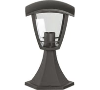 Садово-парковый светильник Apeyron, столб малый, Е27x60Вт, 4-гранный, пластик, серый, прозрачный 165x165x280мм 11-157