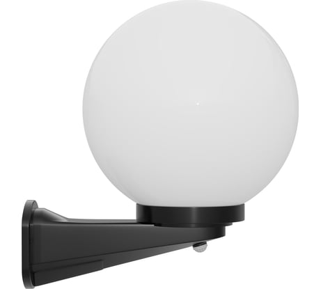 Уличный светильник-шар с датчиком движения Apeyron 250мм, настенный крепеж, молочный НБУ21-60-251