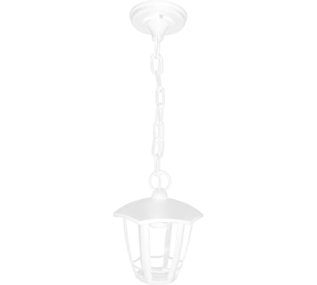 Подвесной садово-парковый светильник Apeyron, Е27x60Вт, 6-гранный, пластик, белый, прозрачный 170x170x840мм 11-172