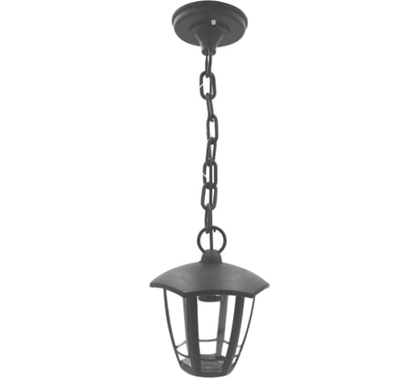 Подвесной садово-парковый светильник Apeyron, Е27x60Вт, 6-гранный, пластик, серый, прозрачный 170x170x840мм 11-173