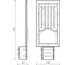 Уличный консольный светодиодный светильник Gauss IP65 50W 5000lm 3000K КСС "Ш" 629534150 3