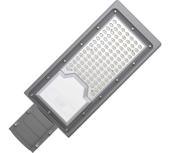 Уличный консольный светодиодный светильник Gauss IP65 80W 8000lm 3000K КСС "Ш" 629534180