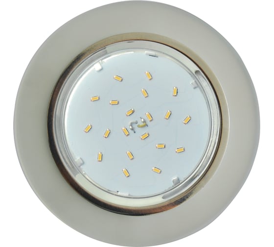 Светильник Ecola GX53 H4 LD5310 Glass стекло, круг, подсветка хром - матовый 38x126 SL53RNECH