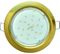 Светильник Ecola GX53 H4 без рефлектора, золото, 38x106, упаковка 10 шт FG5310ECB