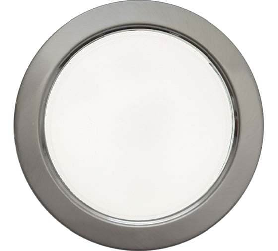 Светильник Ecola GX53 H4 без рефлектора, сатин-хром, 38x106, упаковка 2 шт FS53P2ECB