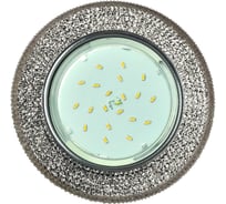 Встраиваемый светильник Ecola GX53 H4 LD7069 искристый, подсветка, модерн, тонированный-хром 35x125 FY53CMEFB