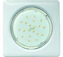 Квадратный светильник Ecola GX53 H4 Square без рефлектора, белый 107x41 FW53S4ECB