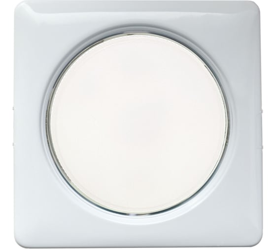 Квадратный светильник Ecola GX53 H4 Square без рефлектора, белый 107x41 FW53S4ECB