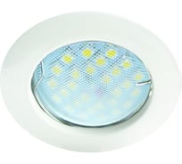 Встраиваемый светильник Ecola MR16 DL100 GU5.3 литой белый 24x75 FW1601EFF