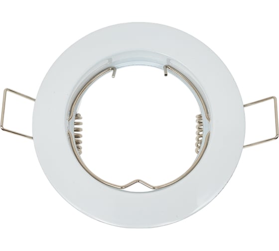 Встраиваемый светильник Ecola MR16 DL100 GU5.3 литой белый 24x75 FW1601EFF