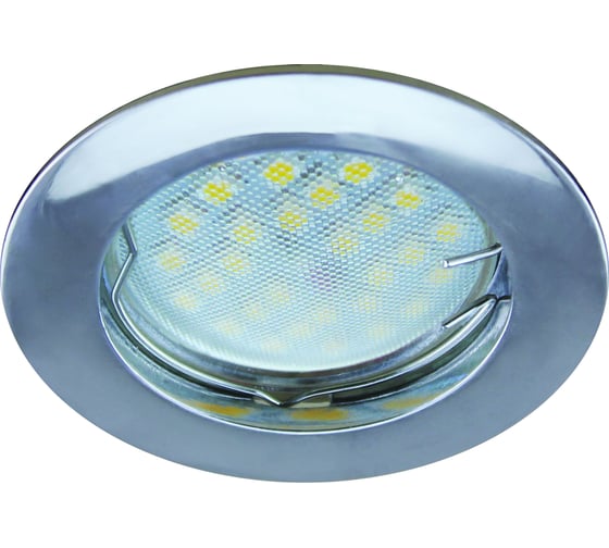 Встраиваемый светильник Ecola MR16 DL100 GU5.3 литой хром 24x75 FC1601EFF 1