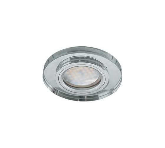Светильник Ecola MR16 DL1650 GU5.3 Glass стекло, круг, хром - хром 25x95 FC1650EFF