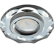 Светильник Ecola MR16 DL1653 GU5.3 Glass стекло, круг, с вогнутыми гранями, хром - хром 25x90 FC1653EFF