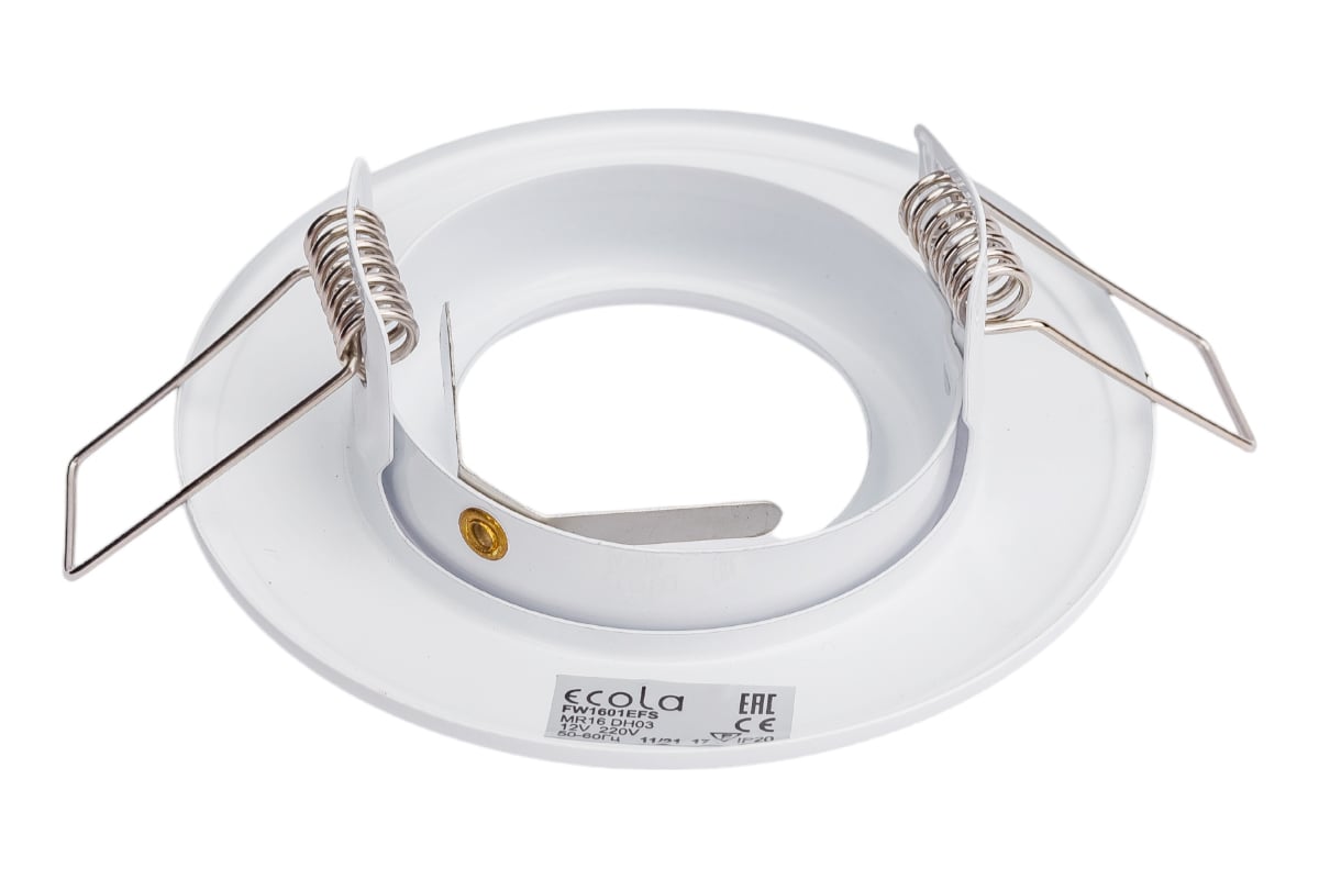 Встраиваемый светильник Ecola MR16 DH03 GU5.3 поворотный выпуклый ...