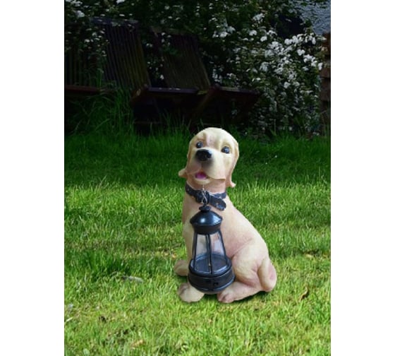 Садовая фигурка "Собака" на солнечной батарее КОСМОС KOC_SOL102_D