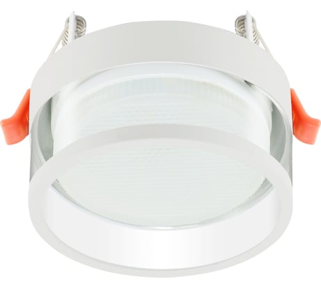 Встраиваемый светильник ЭРА KL82 под лампу GX53 WH, белый Б0049011