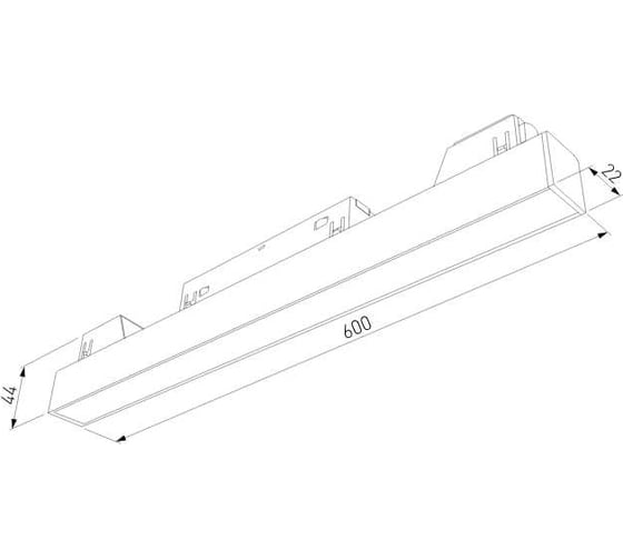 Трековый светильник Elektrostandard Slim Magnetic L02 20W 4200K черный 85002 01 a057190