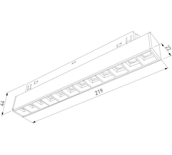 Трековый светильник Elektrostandard Slim Magnetic SL02 12W 4200K черный 8500501 a057193