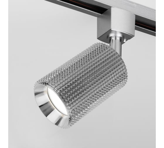 Трековый однофазный светильник Elektrostandard Spike GU10 Хром MRL 1011 a057980 1