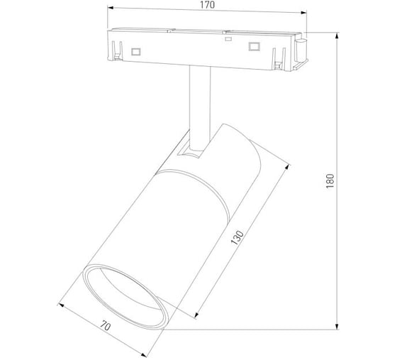 Трековый светильник Elektrostandard Slim Magnetic R03 20W 4200K черный 85013 01 a057201