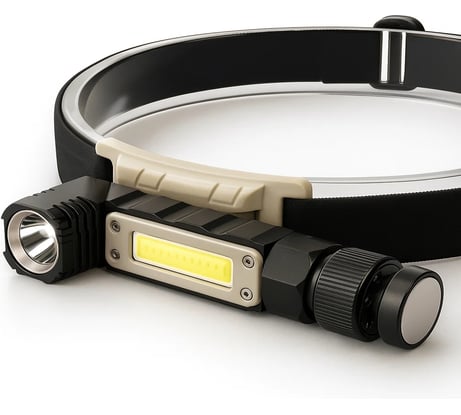 Аккумуляторный налобный фонарь Focusray 2100 трансформер 10W COB 890033