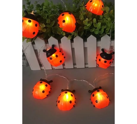 Садовая гирлянда на солнечной батарее "Божья коровка" КОСМОС KOC_SOL110