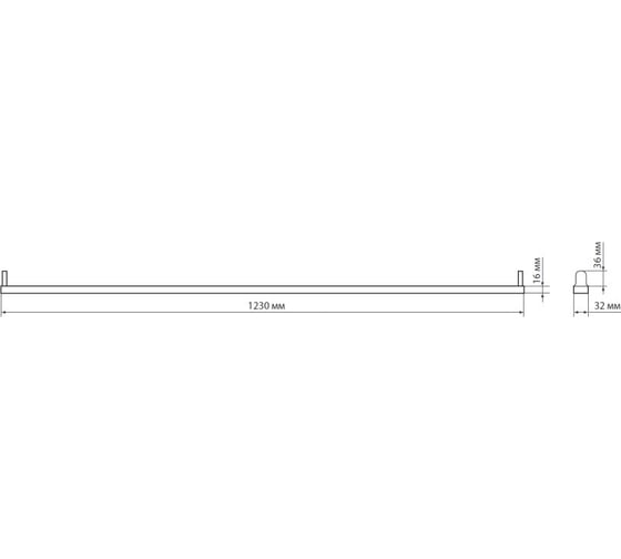 Светильник TDM ELECTRIC ДПО 1200 230В под лампу LED T8/G13 SQ0327-0202