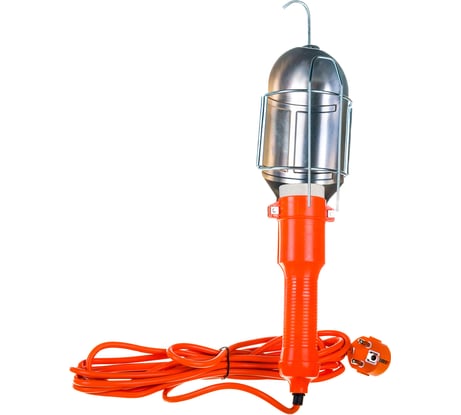 Переносной гаражный фонарь Nova Bright 220 В, без ламп шнур 5 м 38905